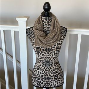 Brown & Tan Loop Scarf